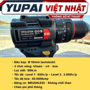 Alternative view of Thân máy không kèm pin sạc YP16 DR10A-THAN