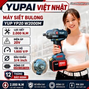 Máy mở ốc pin Yup YP20 W2000M-bộ 2pin 15cell 6.0Ah